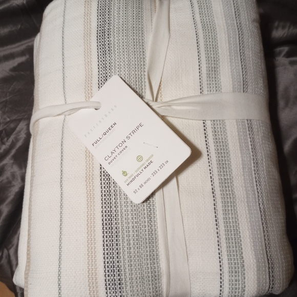 Pottery Barn Bedding Pottery Barn Clayton Stripe Duvet Cover Poshmark
